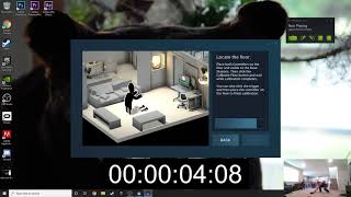 Steam VR Room Setup Room Scale Speedrun 917 WORLD RECORD [upl. by Afatsom]