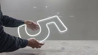 Números de 50 60 cm Neon Led Cyclon [upl. by Gotthard]