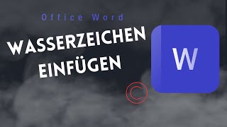 Wasserzeichen Einfügen in Word  So einfach geht’s [upl. by Hoopen164]