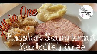 Sauerkraut mit Kassler und Kartoffelpüree ♥ AiO ♥ Monsieur Cuisine plus ® The Cooking World MC [upl. by Yerffej211]