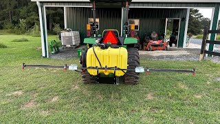 John Deere LS2004 45 Gallon Sprayer Initial use and review [upl. by Sprage]