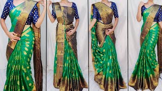 3 ELEGANT DRAPE TO LOOK MORE ATTRACTIVE AND TALLDRAPE YOUR SAREE IN 3 DIFFERENT STYLESSTEP BY STEP [upl. by Leahpar]