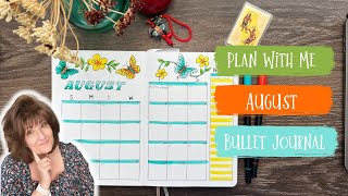 Plan With Me  August Bullet Journal [upl. by Nyltiak]