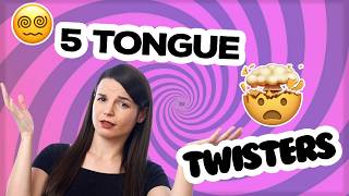 Top 5 Tongue Twisters in English [upl. by Tselec]