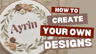 Embroidery pattern tracingstep by step tutorial for beginners Hand embroideryMalayalam [upl. by Corliss]