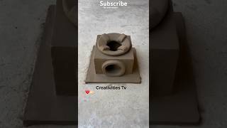 mitti ka chulha beautiful village life clay mud stove making new chulha design chulha making at home [upl. by Notyrb]