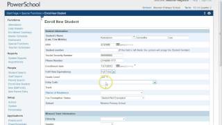 PowerSchool Login and Enroll New Student [upl. by Carri]