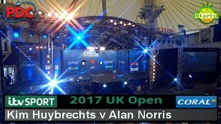 2017 Coral UK Open UK Open TV Finals Kim Huybrechts v Alan Norris  QuarterFinals [upl. by Anayia]