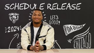 Back to School  Schedule Release 2024  Chicago Bears [upl. by Arodnahs]