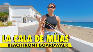 La Cala de Míjas beachfront walk  October 2023  Costa del Sol Spain 4K immersive virtual tour [upl. by Glynas]