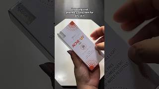 Acne UV Gel Sunscreen  2024 youtubeshorts ytshorts sunscreen creen [upl. by Osborne]