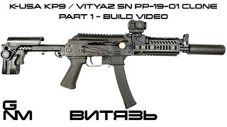 Kalashnikov USA KP9 Video Part 1  Installing Zenitco Parts From Russia  Vityaz SN PP1901 Clone [upl. by Ahsilac42]