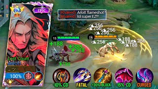 BEST ARLOTT LIFESTEAL COMBO HACK GUIDE🔥AGAINST FIGHTER TO GET WINSTREAK IN EXP LANE  MLBB [upl. by Enytsirhc468]