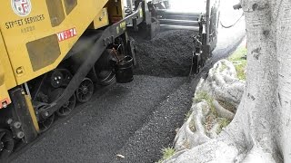 How a STREET is Paved repaved With Asphalt after Resurfacing Los Angeles PART 2 [upl. by Devora]