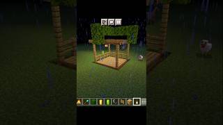 Make Gazebo in Minecraft shorts minecraft gameplay [upl. by Icul107]