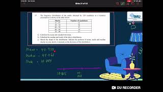 Representation of Data Tutorial 4 Q37c [upl. by Doowrehs]