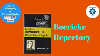 Boericke Repertory comprehensive tool for clinical practice in Homoeopathy [upl. by Tyra201]