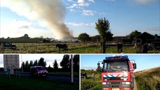 Brandweer met spoed naar een Grote Buitenbrand in Krabbendijke [upl. by Natsyrt602]