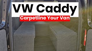 How To Carpet Line a VW Caddy [upl. by Nnylsaj]