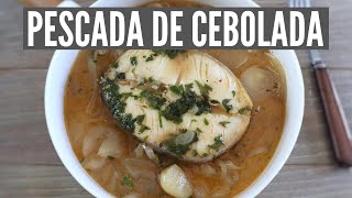 Como fazer pescada de cebolada  Food From Portugal [upl. by Tol]