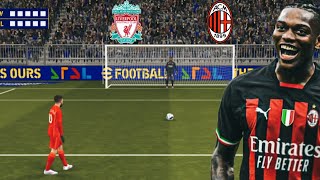 Liverpool vs Ac Milan UEFA penalty shootout 🔥 efootball 25 [upl. by Olympias]