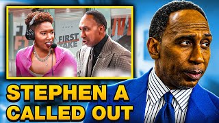 Stephen A Smith Gets Ticked Off After ESPN Host Says He Couldve Done More For Women In Sports FERRO [upl. by Dadelos]