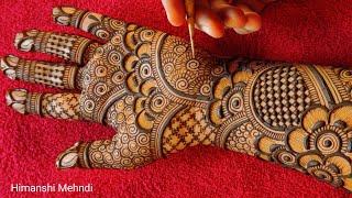 Latest karwachauth special mehndi designs  front hand mehandi ka design  mehndi ke design  mehndi [upl. by Hyrup31]