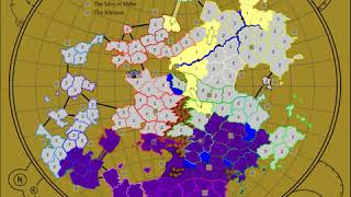 WarLight game Map of Next Week Vossaria [upl. by Brittnee]