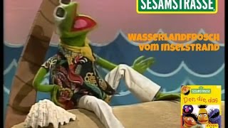 Sesamstrasse Wasserlandfrosch vom Inselstrand  Kermit [upl. by Gathard68]