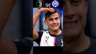 Juventus Vs Inter Milan  Dybala comeback hattrick goal  seria A shorts football youtubeshorts [upl. by Anneuq380]