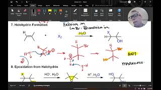 Remaining Electrophilic Addition Reactions Hydrogenation Halohydrin and Ozonolysis [upl. by Elyagiba]