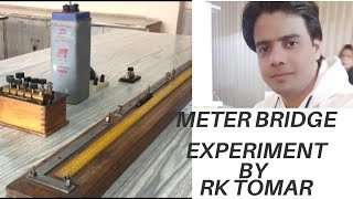 Meter bridge experiment class 12 meterbridge  meter bridge  resistance of a wire [upl. by Toogood330]