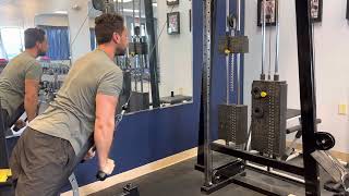 ChestSupported StraightArm Pulldown [upl. by Naaman463]