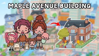 Maple Avenue Building  The neat street makeover design 😍 Toca Boca House Ideas  Toca Life Story [upl. by Cherlyn]