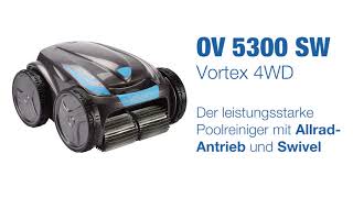 Vortex OV 5300 SW  Der leistungsstarke Poolroboter mit Allrad Antrieb und Swivel [upl. by Tala]