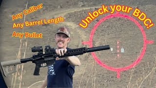 Unlock your BDC reticle How to calibrate a bdc reticle to your setup [upl. by Krigsman]