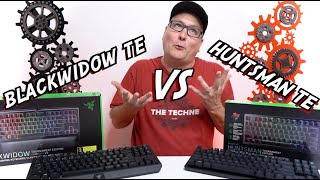 Razer Huntsman TE VS Razer BlackWidow V2 TE [upl. by Vokaay]