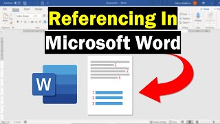 How To Perform Referencing In Microsoft Word Super Simple [upl. by Aicenra7]