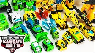 Transformers Rescue Bots Toys Collection Featuring Boulder and Bumblebee [upl. by Leyameg651]