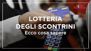 Lotteria degli scontrini come funziona [upl. by Esirahs]