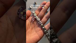 I make Italian bracelet for bestie 🥹✨💗🫶🏻 charmbracelet diyaccessories [upl. by Anthia]