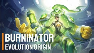 New Skin  Burninator  Evolution Origin  Heroes Evolved  NetDragon [upl. by Drareg841]