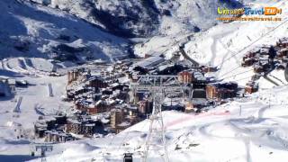 Skiing  Val Thorens France  Unravel Travel TV [upl. by Nimra]