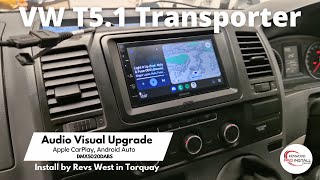 VW T51 Transporter Gets CarPlay amp more KENWOOD DMX5020DABS vw vwtransporter caraudio [upl. by Atrebla]