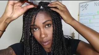 Life Hack for Box Braids  how to loosen your braids 🌻 [upl. by Selig]