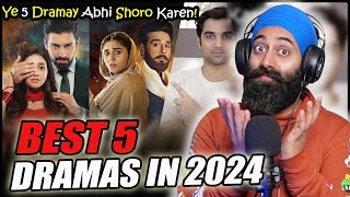 5 New Pakistani Dramas To Start Right Now In 2024  Indian Reaction  PunjabiReel TV Extr [upl. by Aitam499]