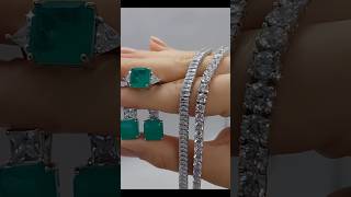 Party wear dimon pendant earrings amp breslate latest style viralvideo partywearjewellery pendant [upl. by Dodie]