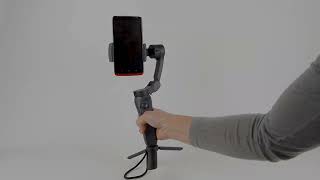 How to use Your Vivitar Smartphone Stabilizer 3Axis Foldable Pocket Gimbal Tutorial Video [upl. by Aloeda]