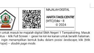 Launching Majalah Digital  Online Warta TAKSU Centre WTC  Link Majalah pada kolom deskripsi [upl. by Almira139]