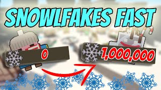 How to get SNOWFLAKES FAST  Roblox Giant Simulator [upl. by Dacey531]